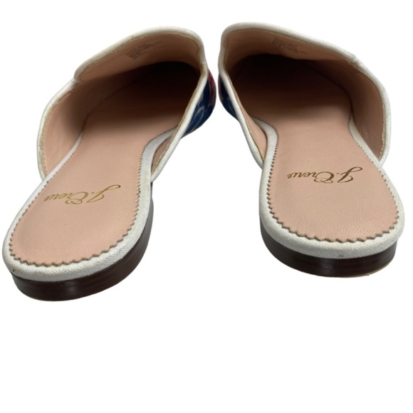 J.CREW - Embroidered Floral Marina Pointed Mules Flats Size 7.5 - Picture 2 of 4